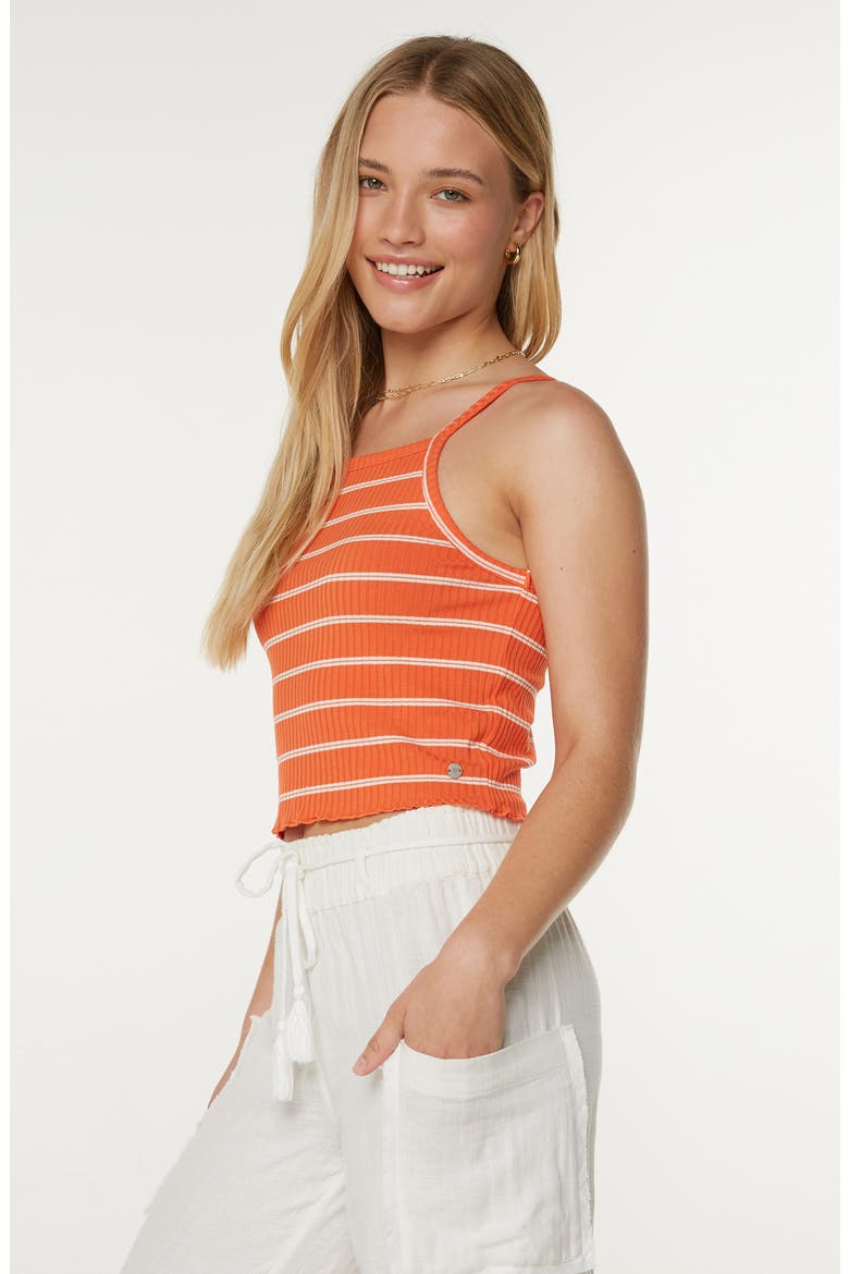 Cool Sunsetz Rib Tank, Alternate, color, TIGERLILY SAILING STRIPE