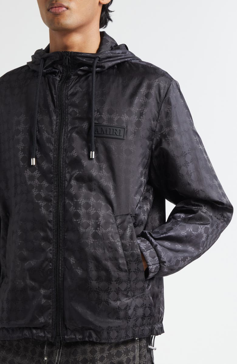 AMIRI MA Quad Hooded Windbreaker, Alternate, color, Black