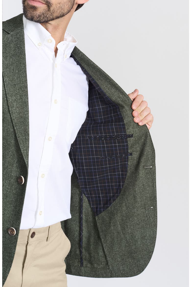 Wool Blend Sport Coat, Alternate, color, MOSS GREEN