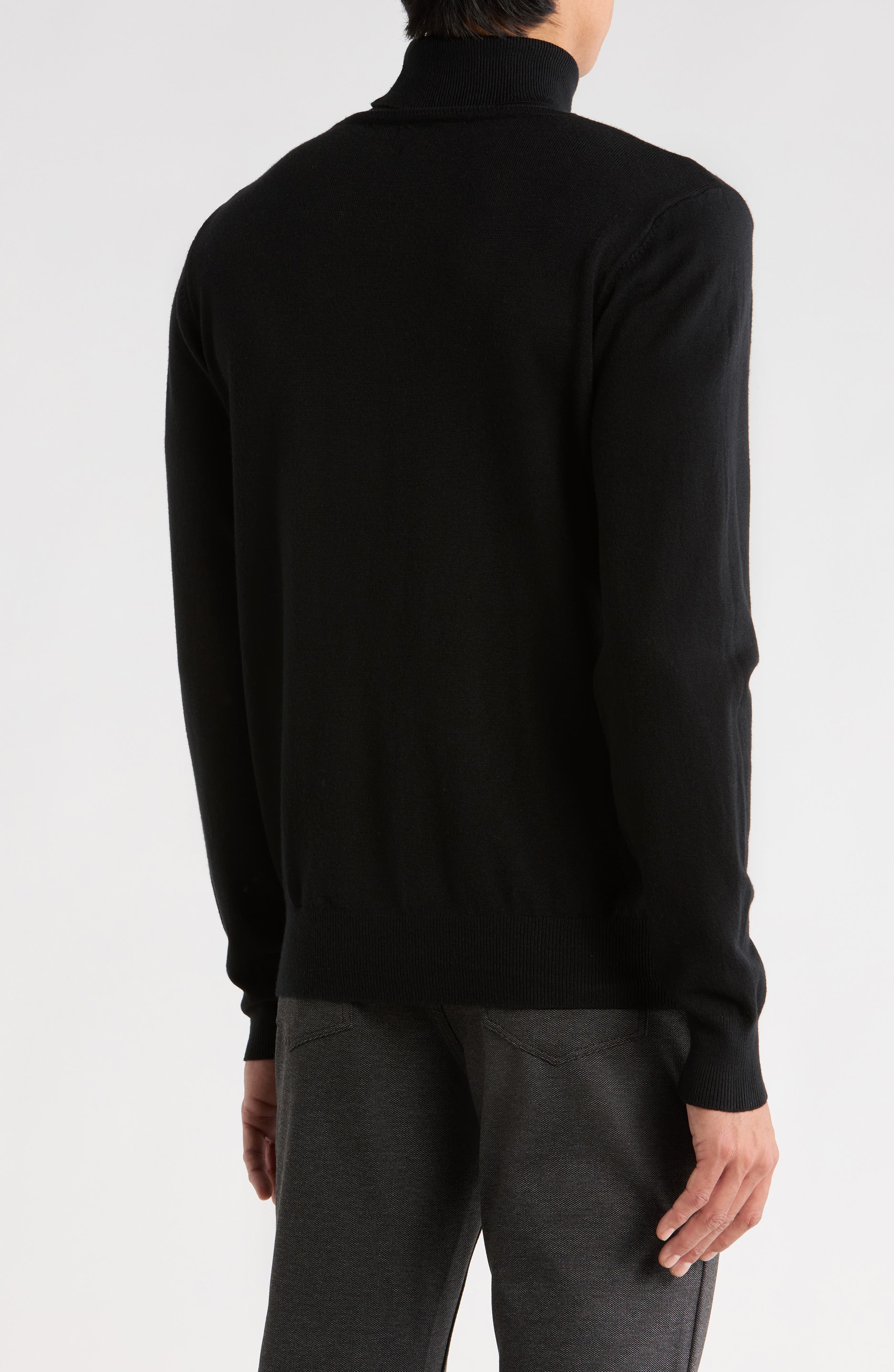 Slim Fit Turtleneck Sweater - image 2