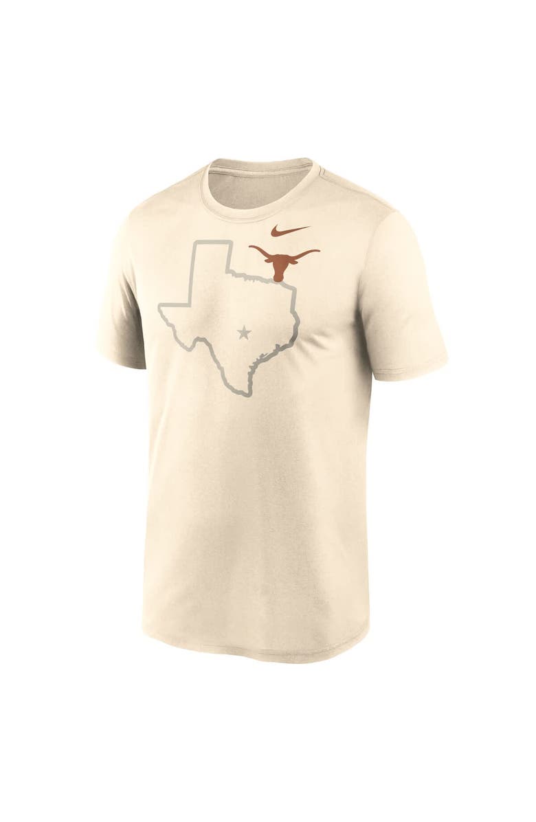 Nike Men's Nike Natural Texas Longhorns Campus Shadow Legend Performance T-Shirt, Alternate, color, Natural