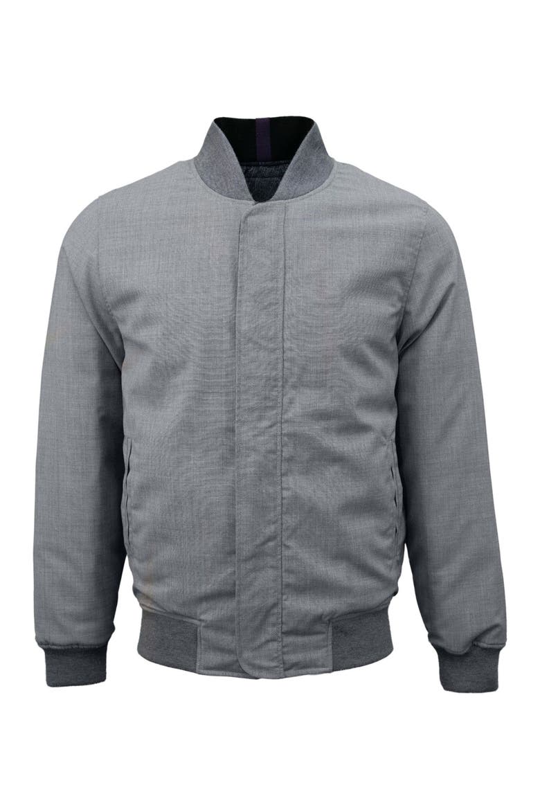 Jenkin Reversible Bomber Jacket, Alternate, color, Flannel