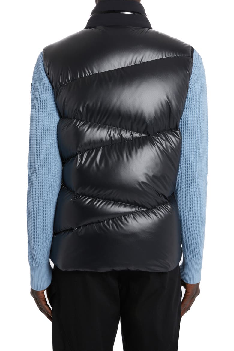 Tago Quilted Recycled Polyester Down Vest, Alternate, color, BLACK
