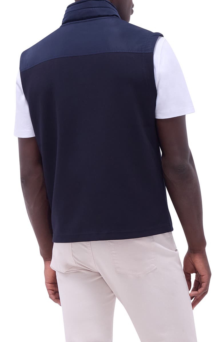 Bugatchi Soft Touch Knit Vest, Alternate, color, Navy