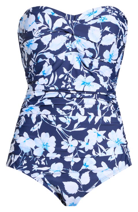 Flora Strapless One-Piece Swimsuit