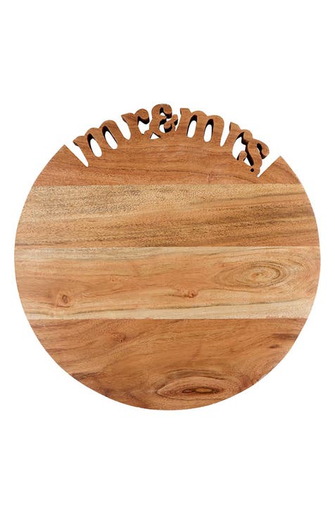 Mr & Mrs Wood Serving Tray