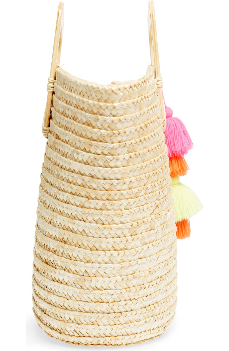 BP. Straw Ring Handle Basket Tote, Alternate, color,