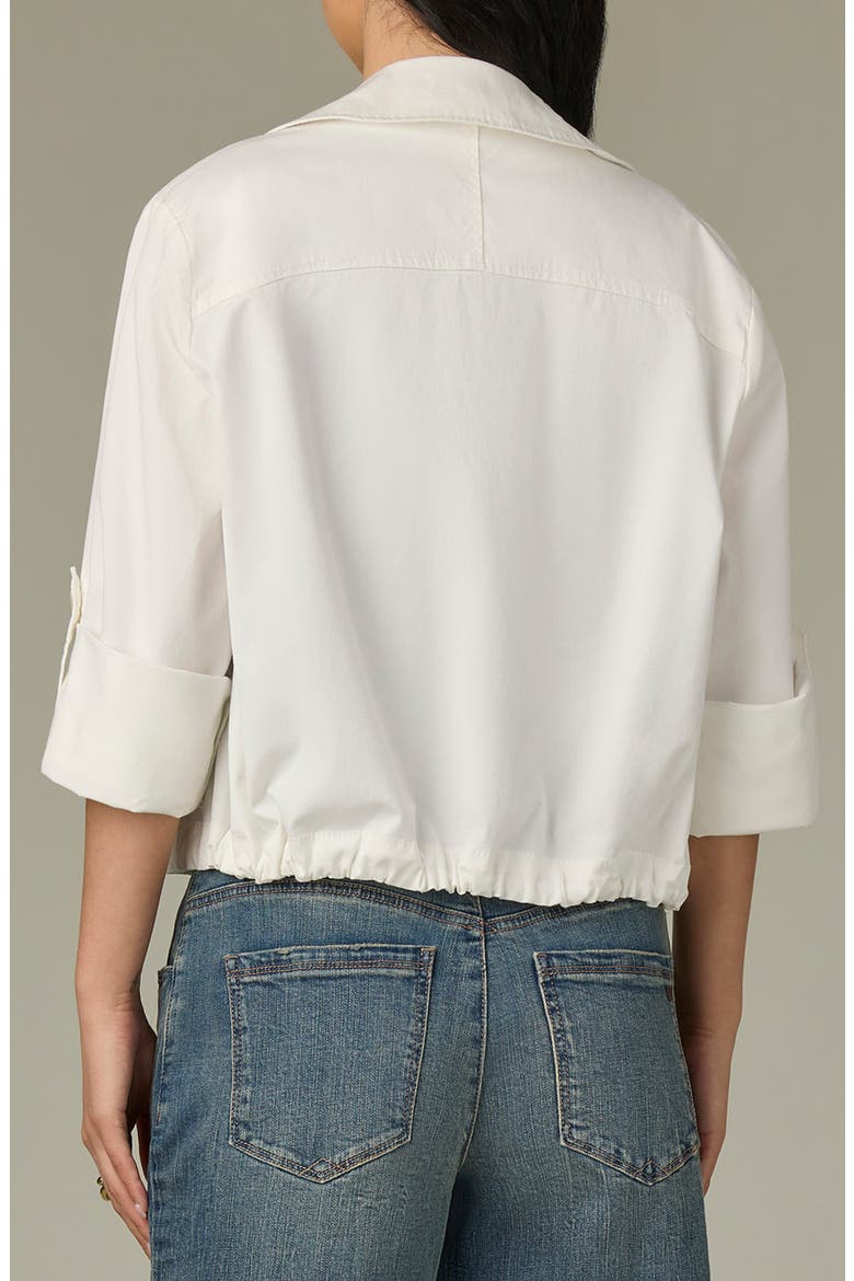 Roll Tab Open Front Soft Blazer, Alternate, color, WHITE