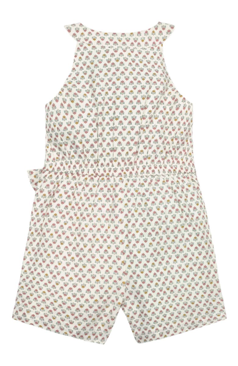 Hope & Henry Girls' Halter Button Front Linen Romper, Kids, Alternate, color, 
