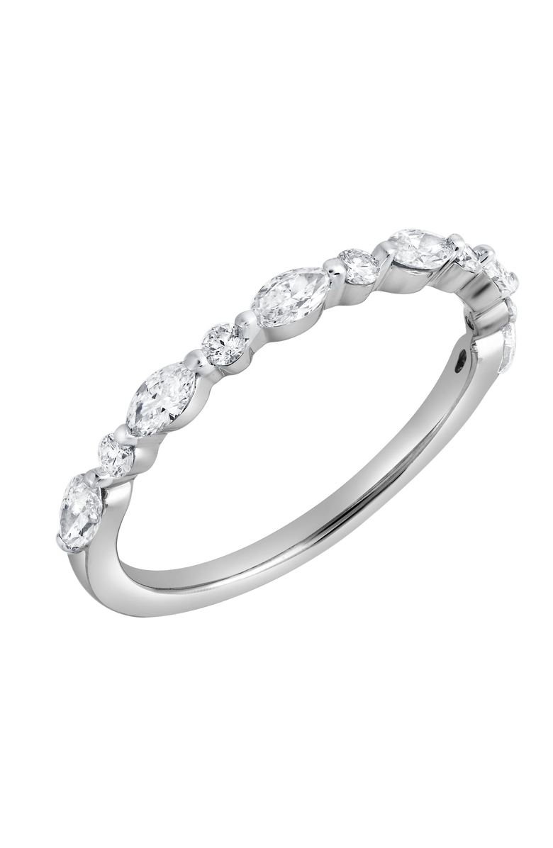 LuvMyJewelry Mariah 0.5 Ct Marquise Lab Grown Diamond Band, Alternate, color, 14K White Gold