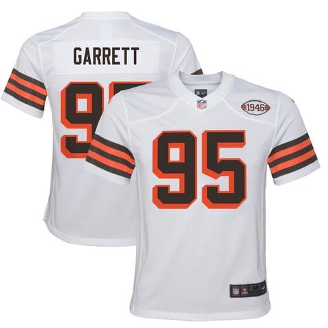 Youth Nike Myles Garrett White Cleveland Browns 1946 Collection Alternate Game Jersey
