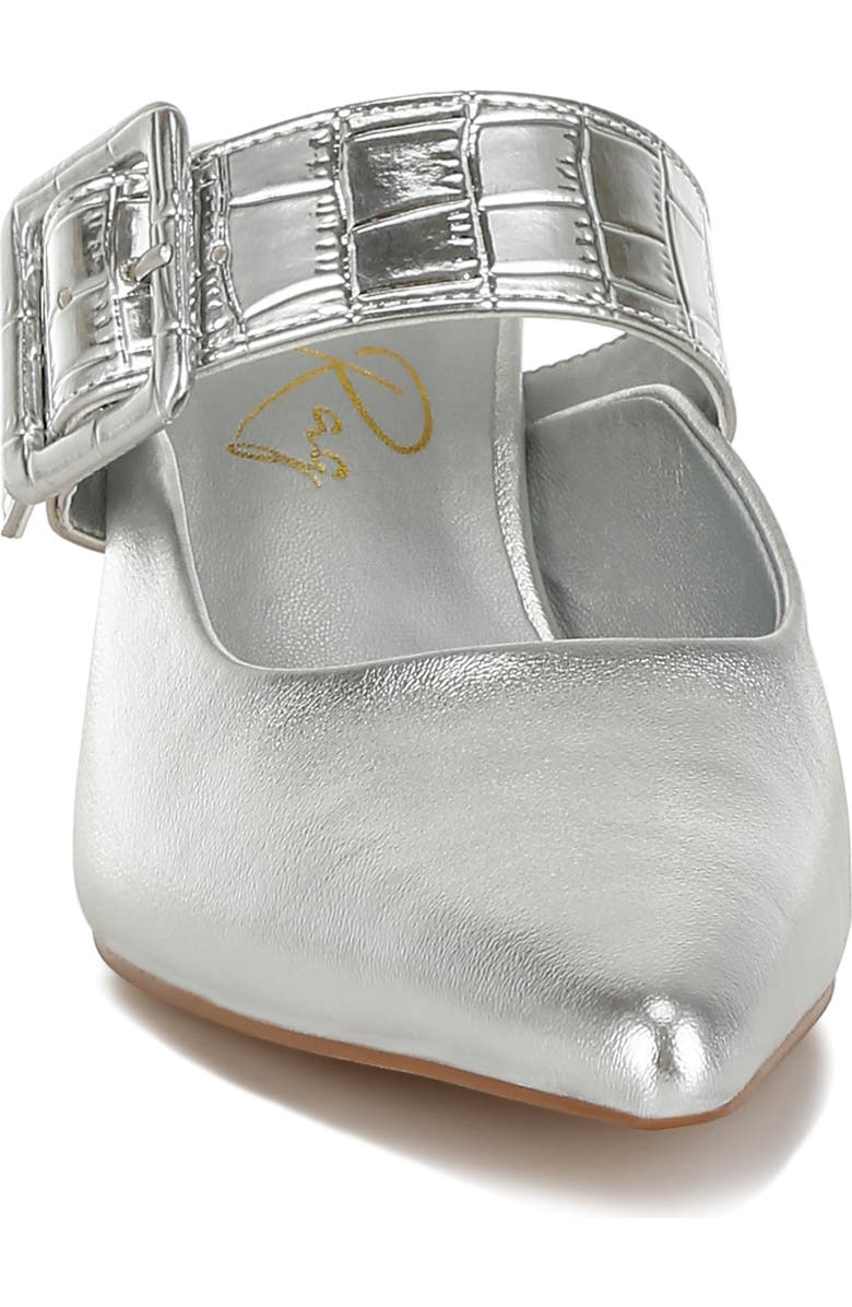 LONDON RAG Bismi Pointed Toe Mule, Alternate, color, Silver