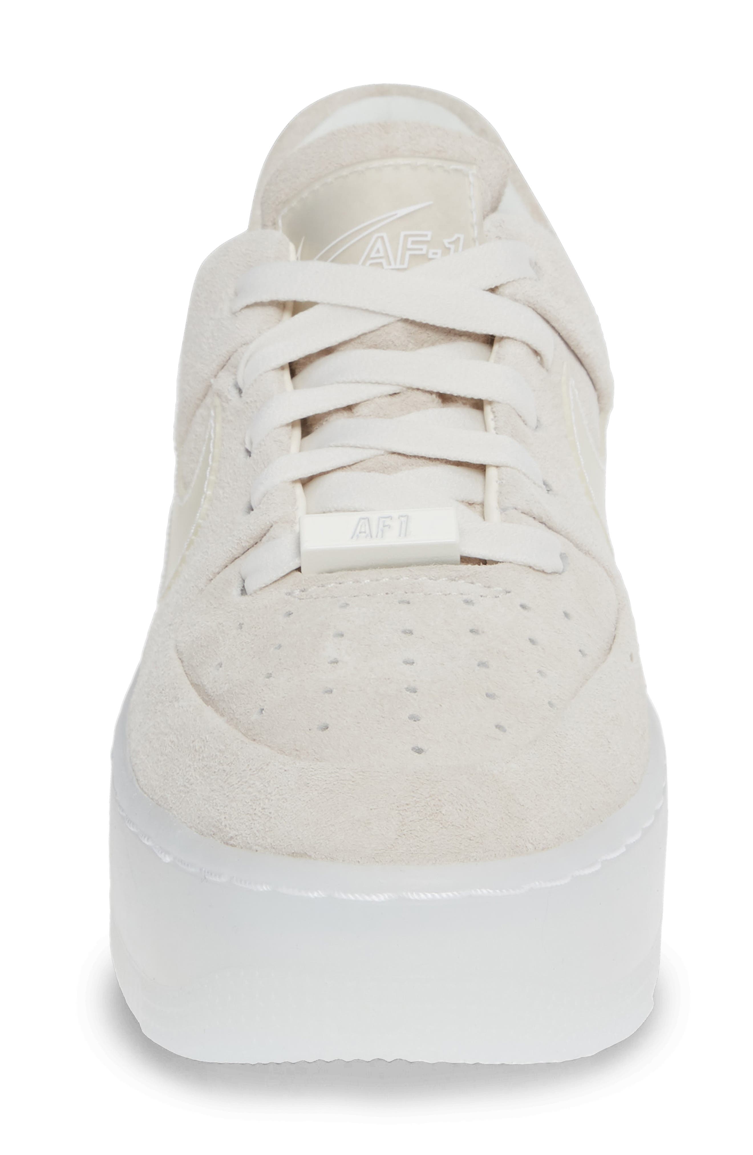 Air Force 1 Sage Low Platform Sneaker, Alternate, color, PHANTOM/ WHITE