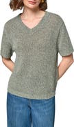 Donna Karan New York Cotton Blend V-Neck Sweater
