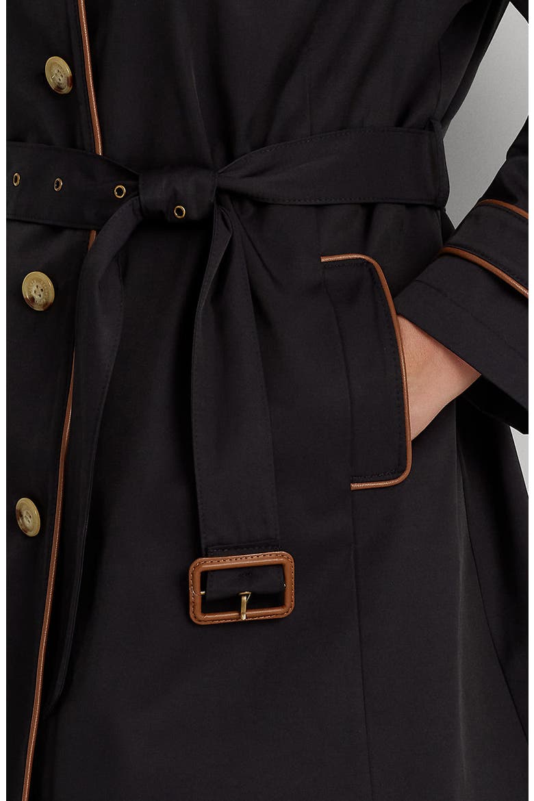 Trench Raincoat, Alternate, color, DARK NAVY
