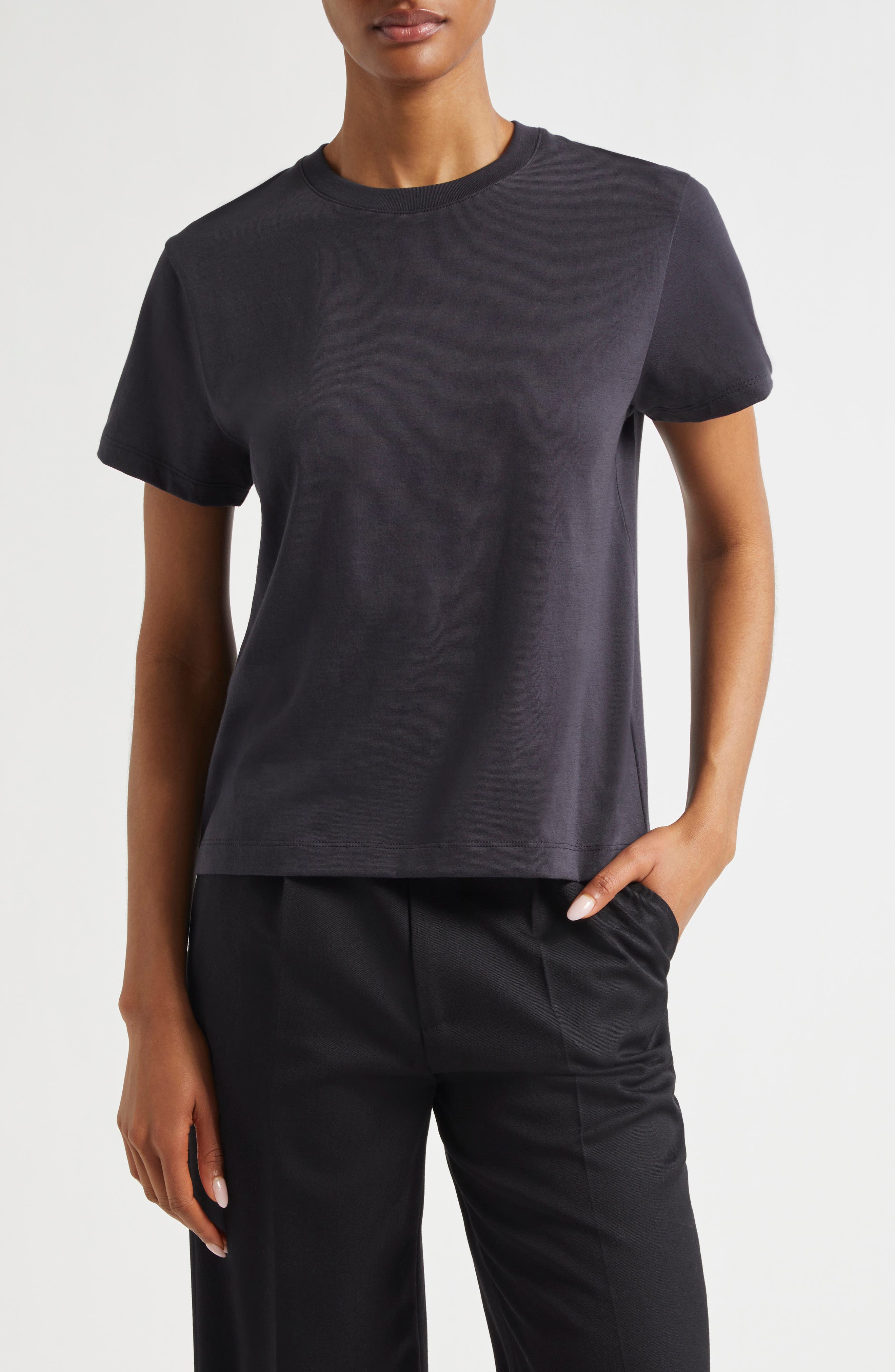 Vince Pima Cotton Crewneck T-Shirt