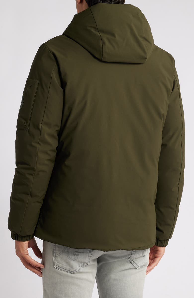 Save The Duck Hiram Water Repellent Hooded Coat, Alternate, color, Land Green