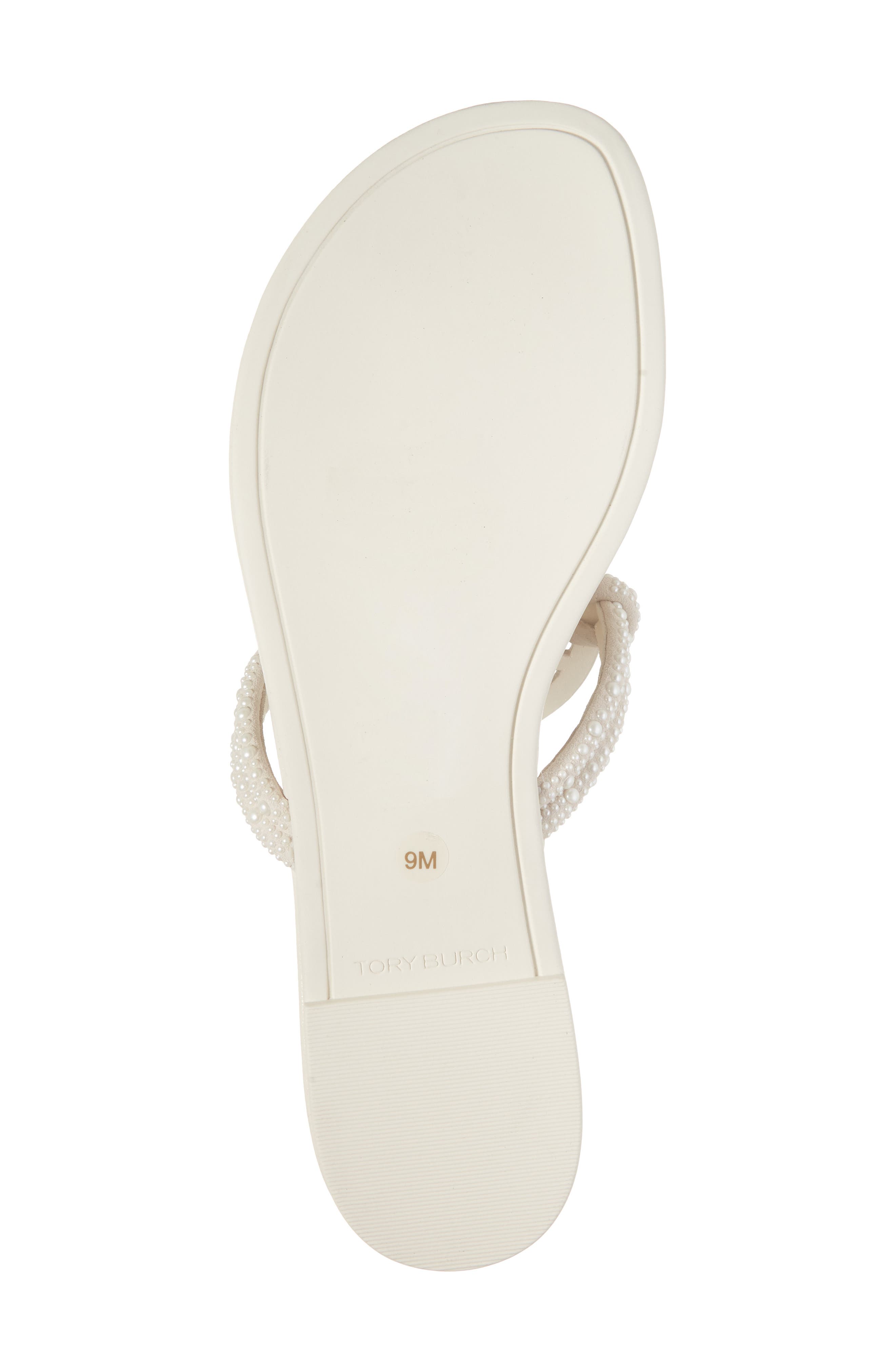 Miller Knotted Embellished Thong Sandal, Alternate, color, LIGHT CREAM