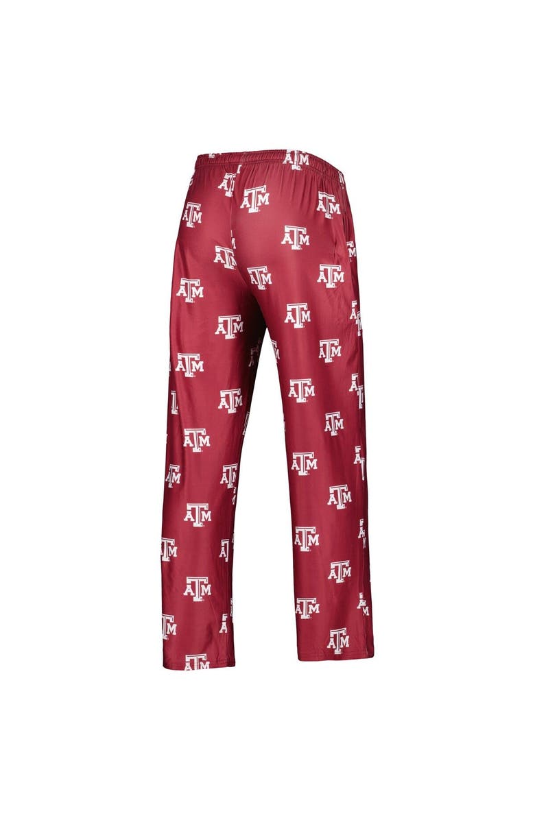 CONCEPTS SPORT Men's Concepts Sport Maroon Texas A&M Aggies Logo Flagship Allover Print Pants, Alternate, color, 