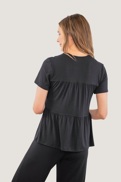 Jjwinks Tiered Built-in Shelf Tee In Black