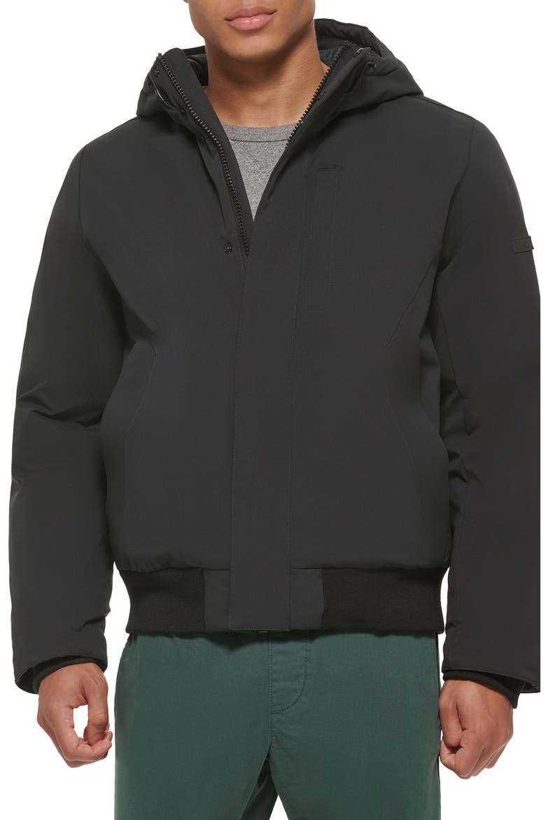Stretch Arctic Hooded Jacket, Main, color, BLACK