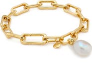 Monica Vinader Alta Capture Pearl Charm Bracelet