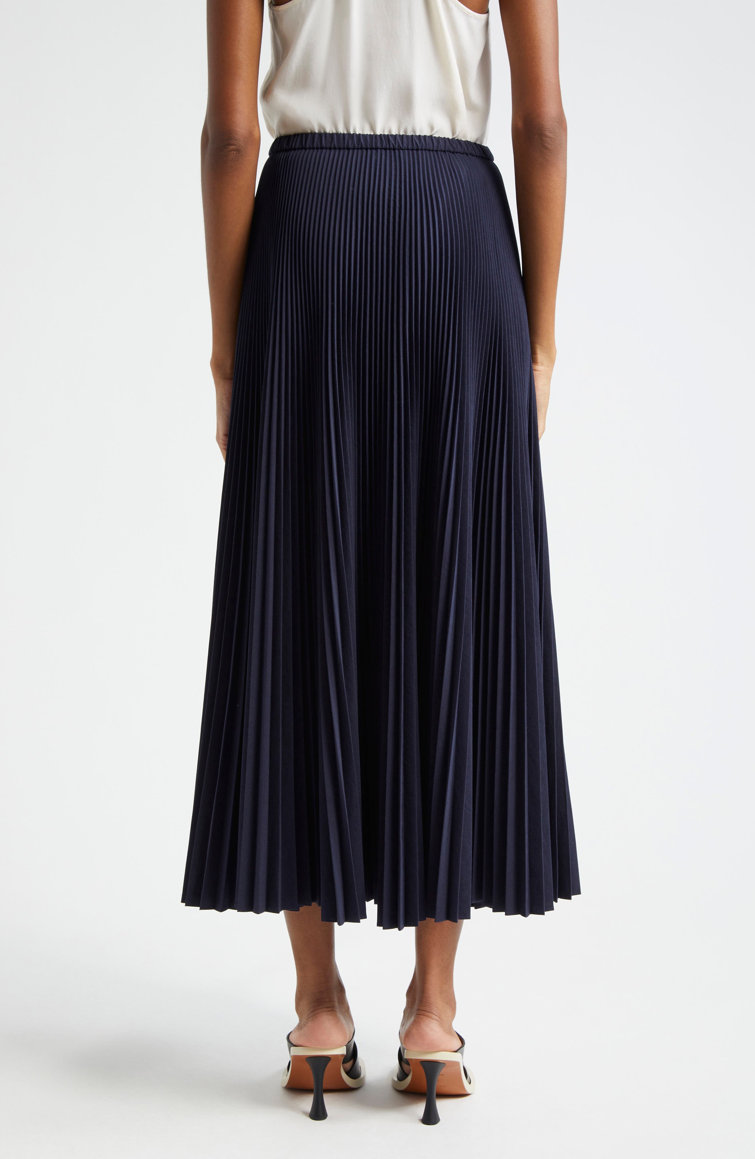 Violet Pleated Maxi Skirt - image 2
