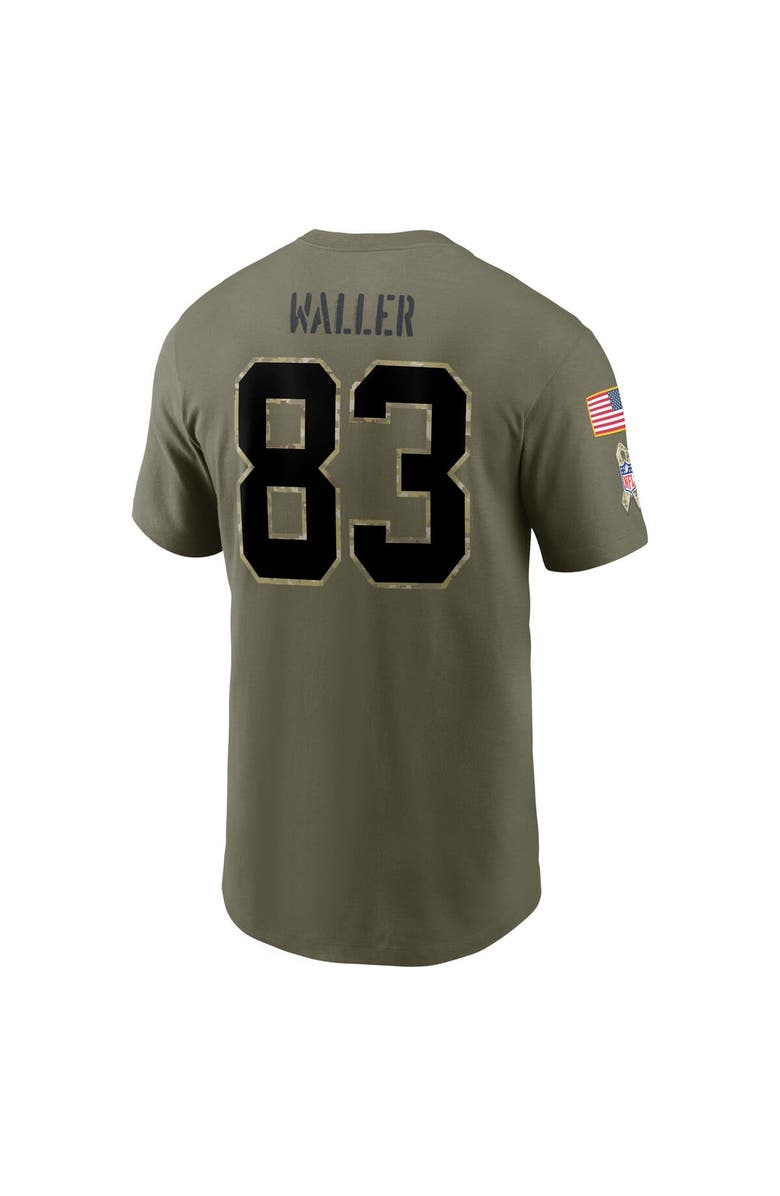 Nike Men's Nike Darren Waller Olive Las Vegas Raiders 2022 Salute To Service Name & Number T-Shirt, Alternate, color, 