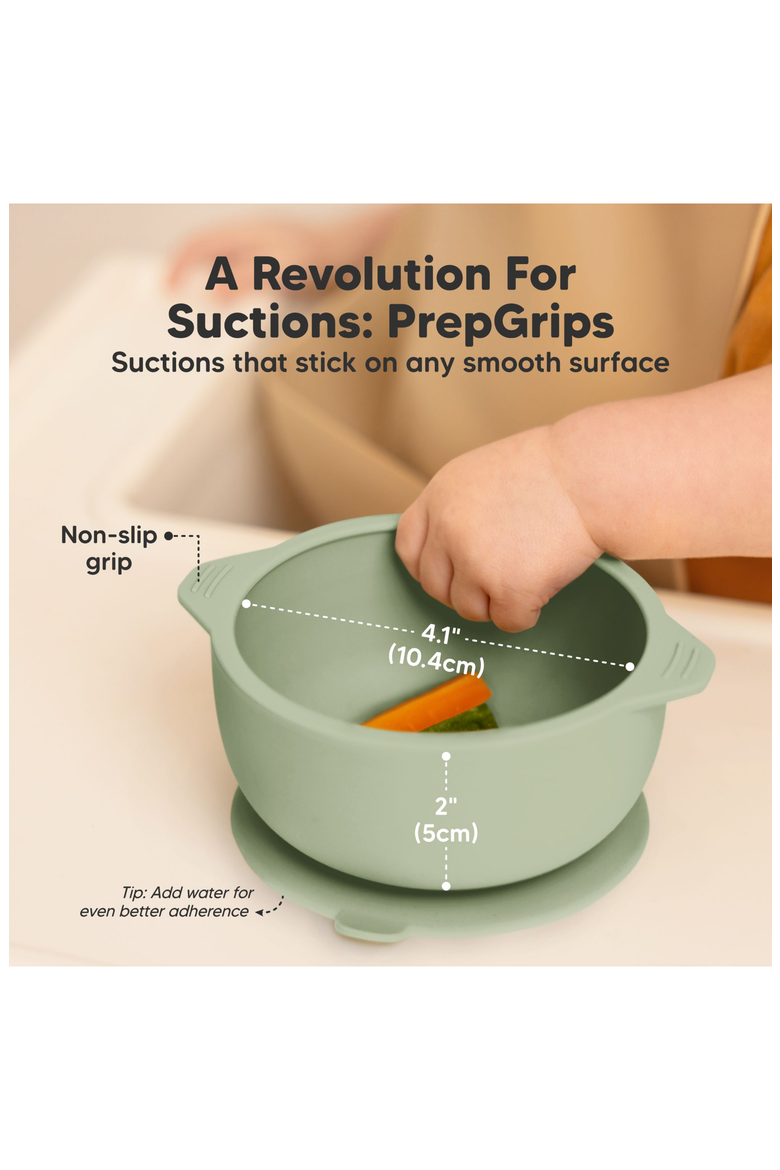 2-Pack Silicone Suction Bowls, Alternate, color, Sage