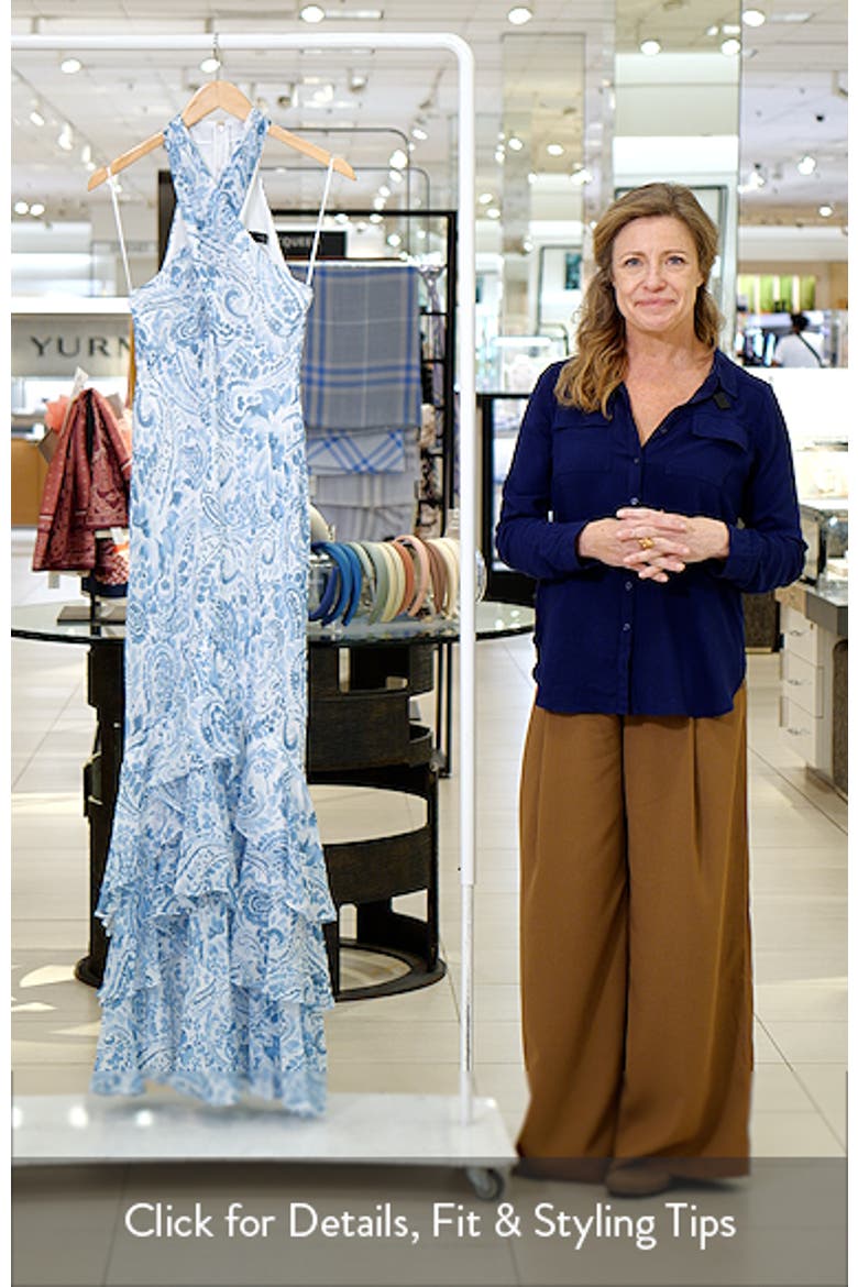 Halter Ruffle Maxi Dress video