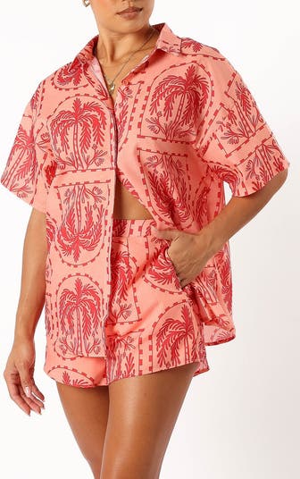 Taylor Cotton Button-Up Shirt & Shorts Set