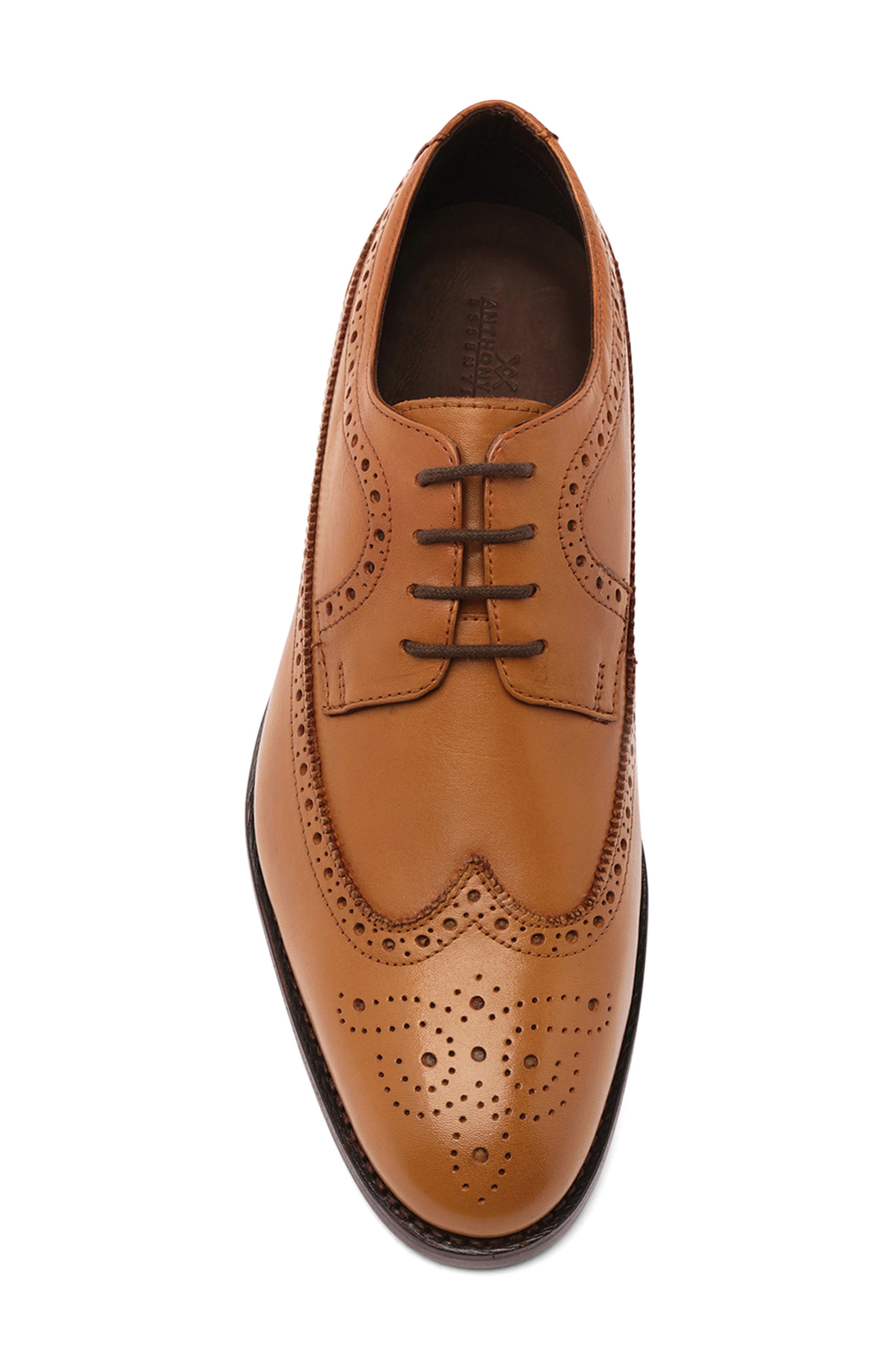 Anthony Veer Regan Wingtip Derby, Alternate, color, Walnut