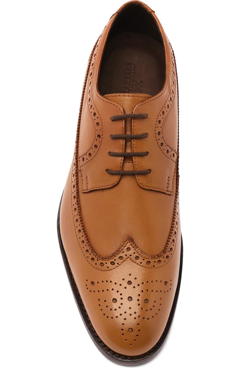 Anthony Veer Regan Wingtip Derby, Alternate, color, Walnut