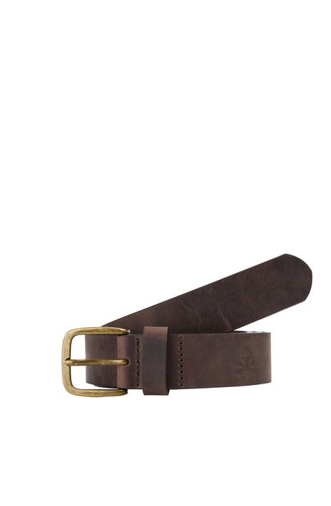 Gold Buckle Leather Belt