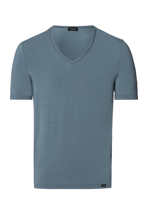 Natural Function Tencel and Cotton Fitted V-Neck T-Shirt
