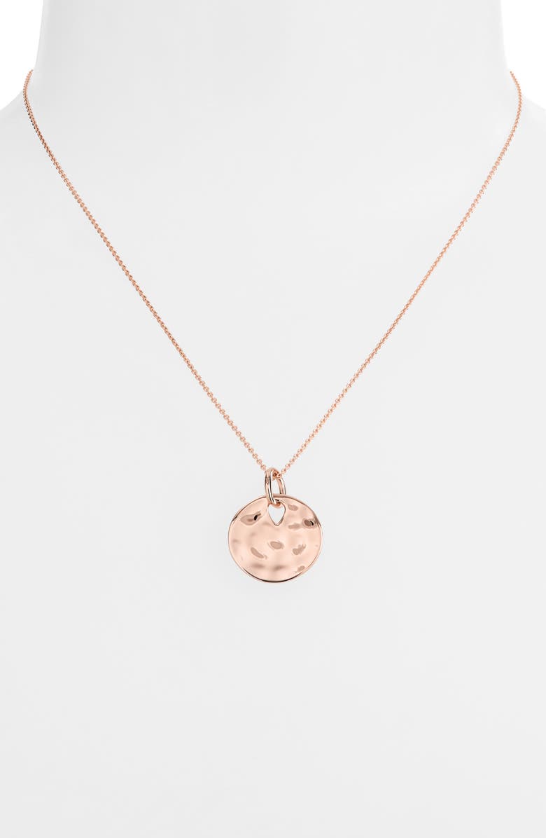 Monica Vinader Ziggy Pendant Necklace, Alternate, color, Ros Gold