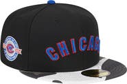 New Era Men's New Era Black Chicago Cubs Metallic Camo 59FIFTY Fitted Hat