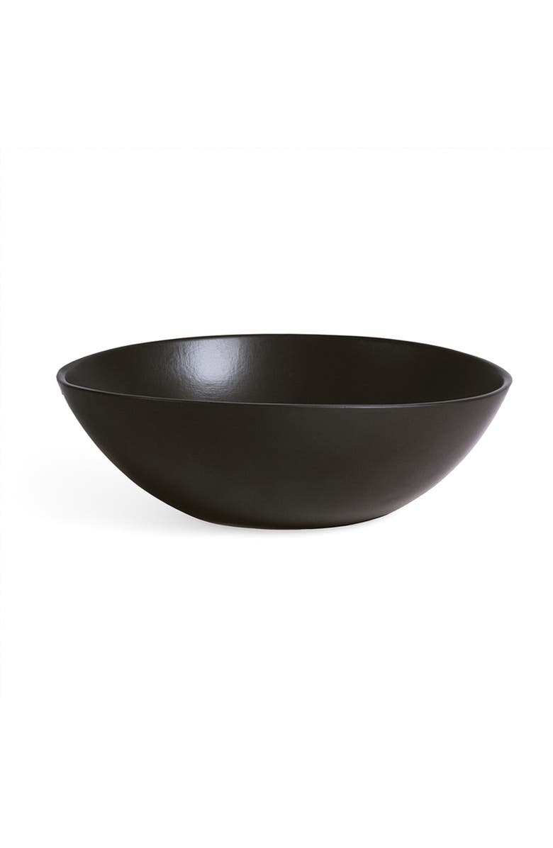 Gharyan Stoneware Dadasi Serving Bowl, Main, color, Matte Black
