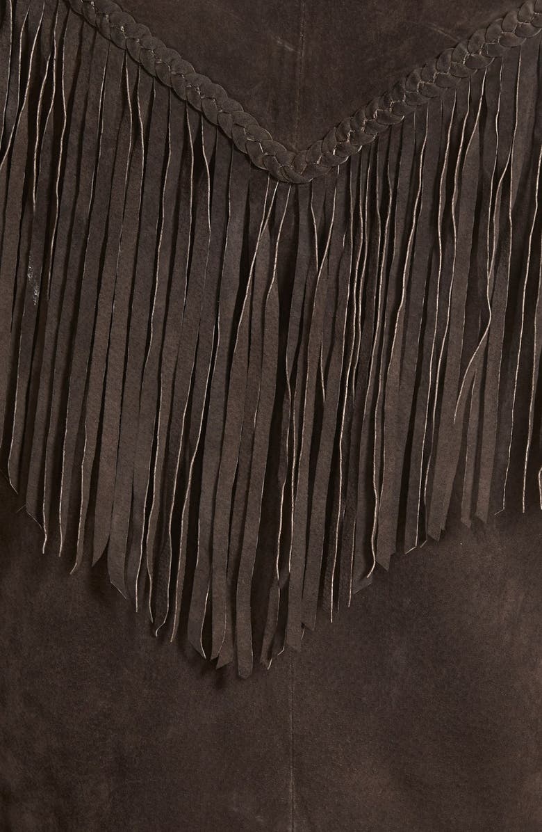 BLANKNYC Suede Fringe Jacket, Alternate, color,