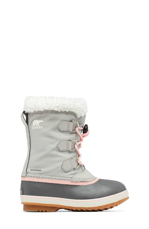 Sorel Kids' Yoot Pac Waterproof Snow Boot In Dove/gum 2