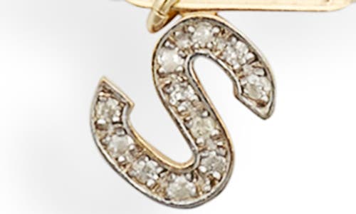 Meshmerise Diamond Initial Charm Bracelet In Burgundy