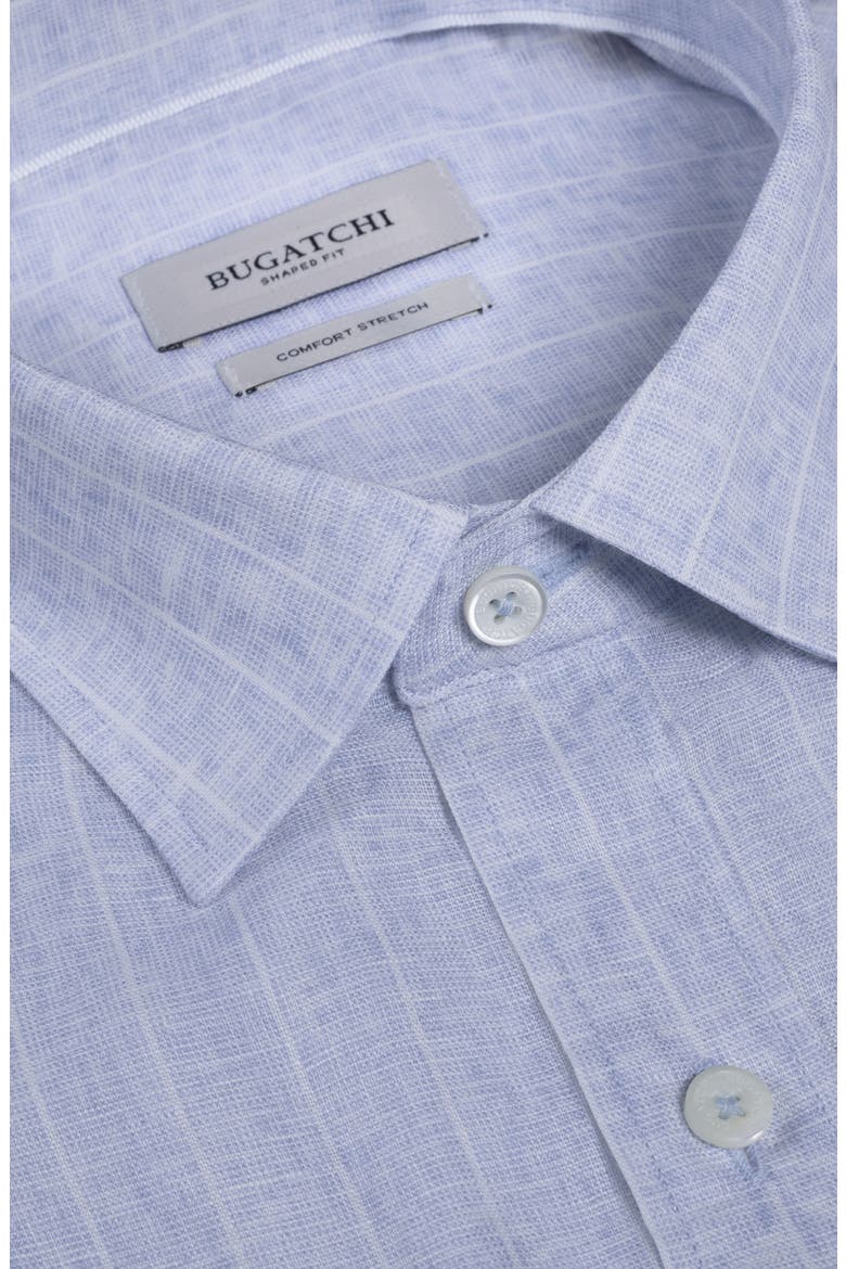 Jasper Linen Blend Button-Up Shirt, Alternate, color, AIR BLUE