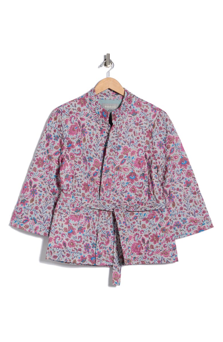 DR2 by Daniel Rainn Quilted Wrap Jacket, Alternate, color, Light Blue