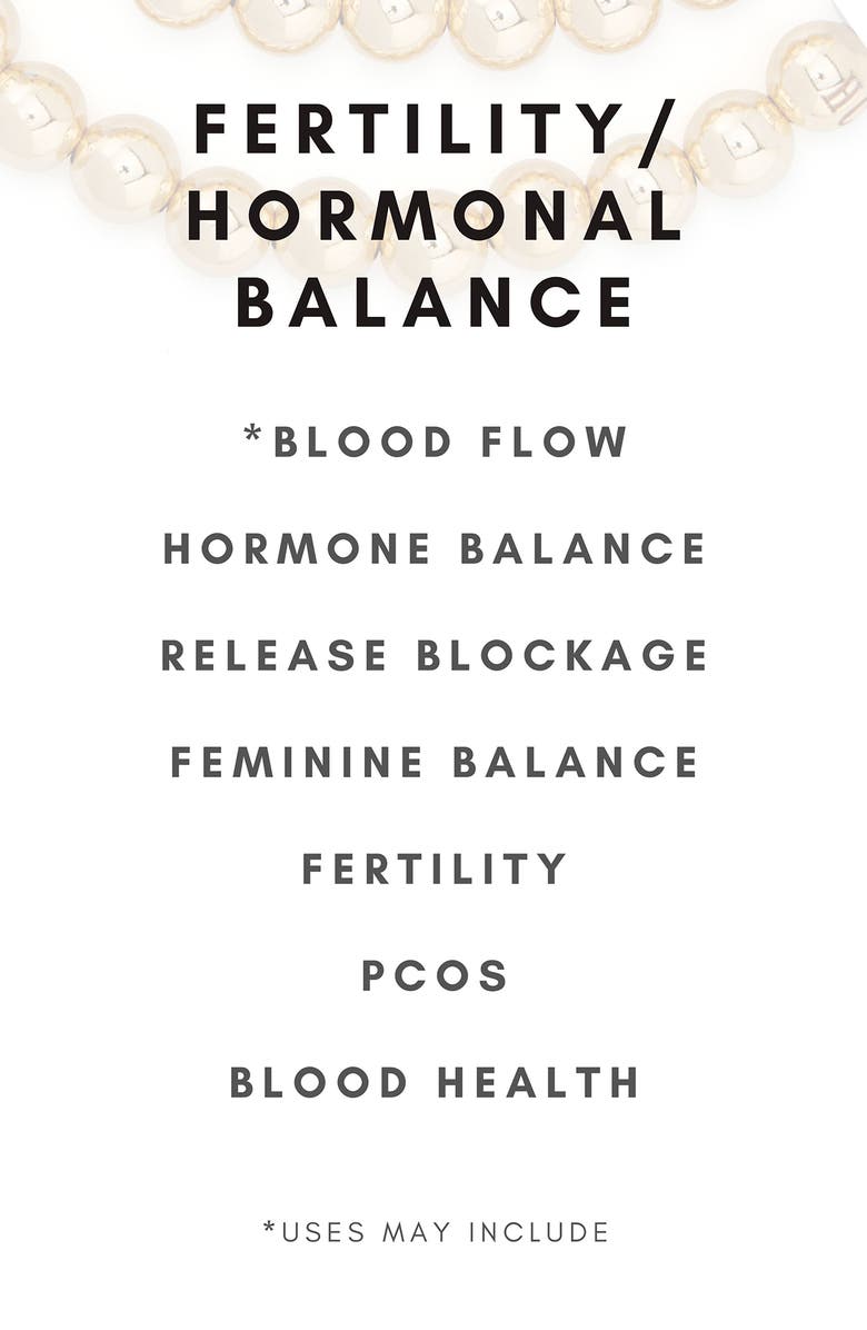 The Healer’s Collection N79 Fertility/Hormonal Balance Set of 2 Healer's Bracelets, Alternate, color, Yellow Gold