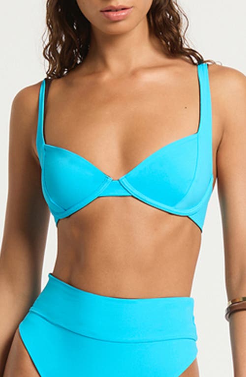 Bondeye Bond-eye Ryan Reversible Underwire Bikini Top In Brown