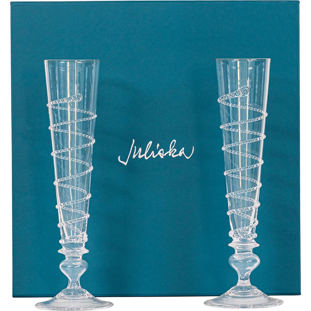 Juliska Amalia Champagne Flutes/set Of 2