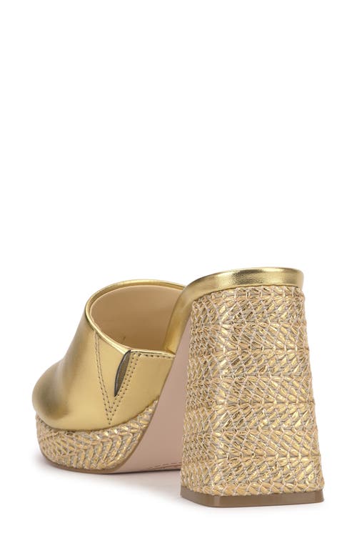 Shop Jessica Simpson Kameena Platform Wedge Sandal In Gold