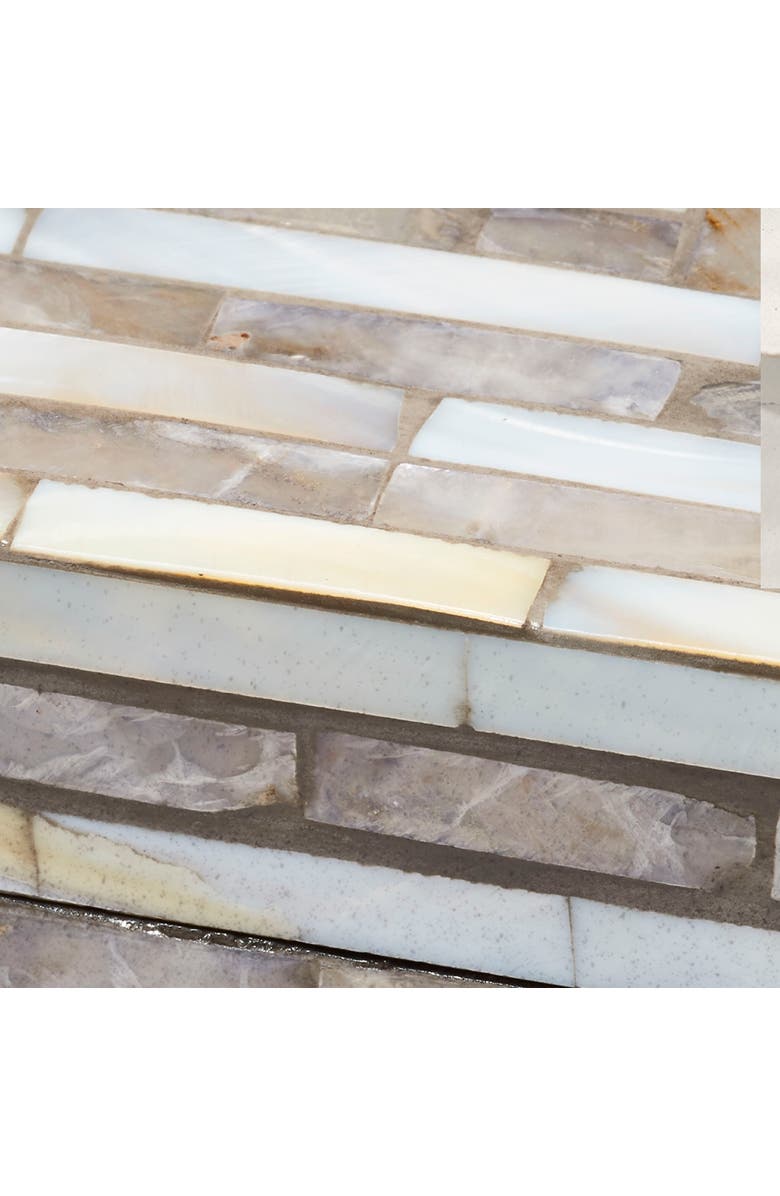 JAMIE YOUNG Roosevelt Grey Mother of Pearl Decorative Box, Small, Alternate, color, Grey