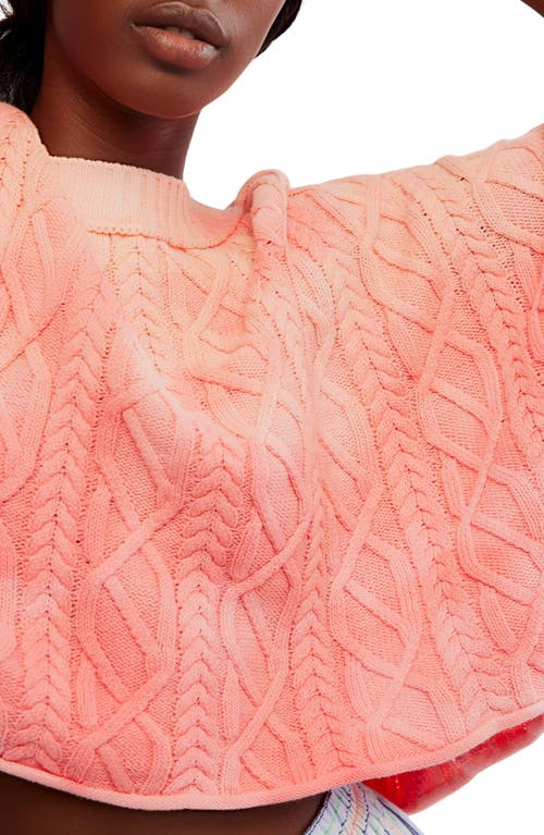 Free People Washed Ashore Cable Stitch Cotton Sweater
