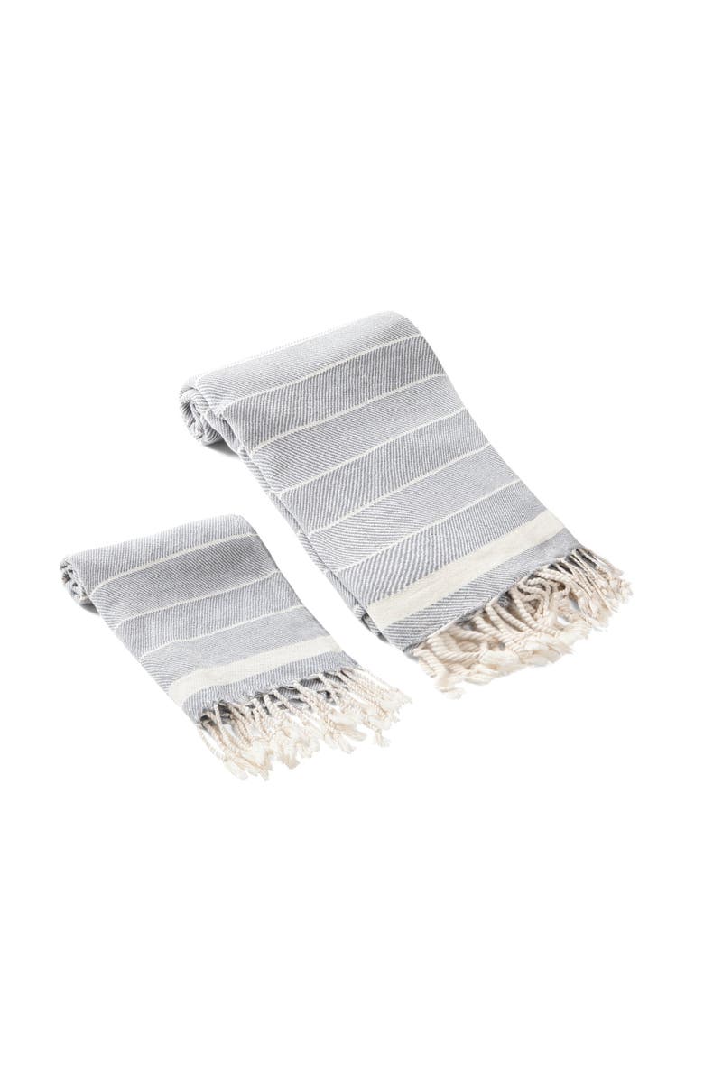 Olive & Linen Lena Turkish Towel Bundle, Alternate, color, 